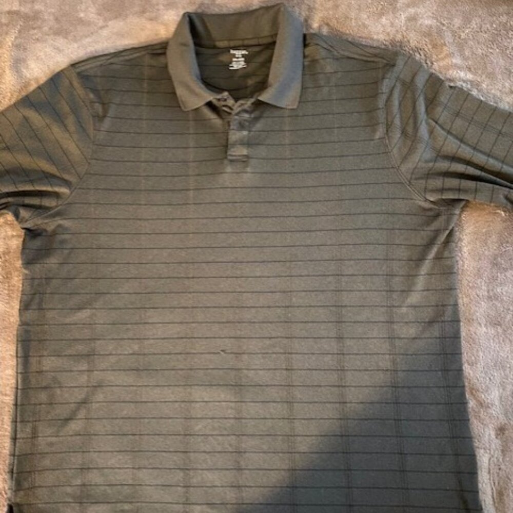 Haggar Men's XXL 100% Polyester Brown Long Sleeve